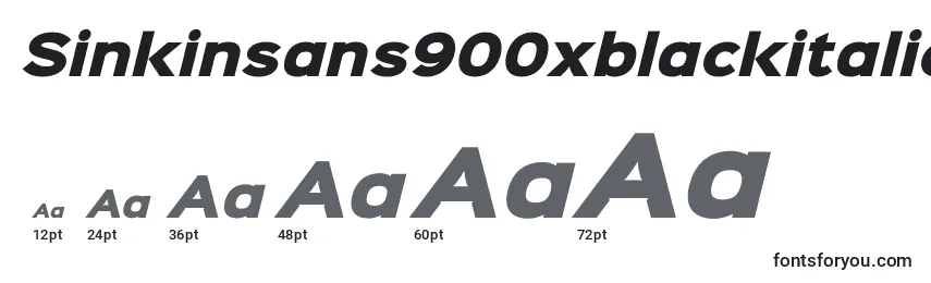 Sinkinsans900xblackitalic Font Sizes