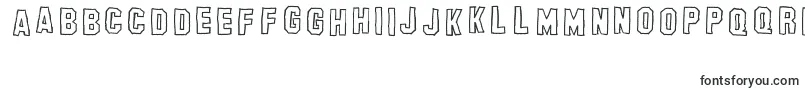 Шрифт BanhartHollowErc2008 – плоские шрифты