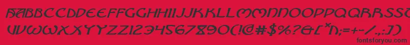 Brinathynei Font – Black Fonts on Red Background