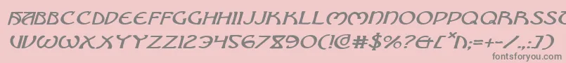 Brinathynei Font – Gray Fonts on Pink Background