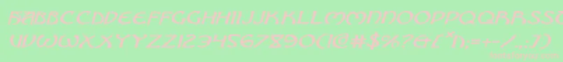 Brinathynei-fontti – vaaleanpunaiset fontit vihreällä taustalla