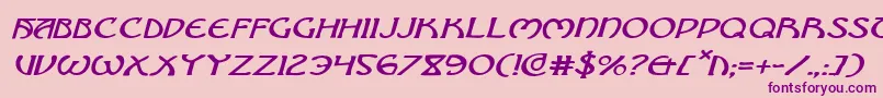 Brinathynei Font – Purple Fonts on Pink Background