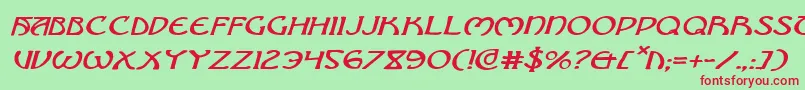 Brinathynei Font – Red Fonts on Green Background