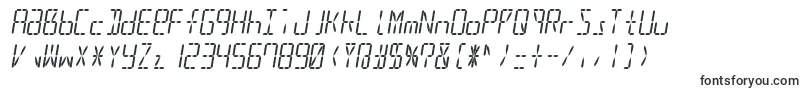 Led16sgmnt2Italic Font – Clock Fonts