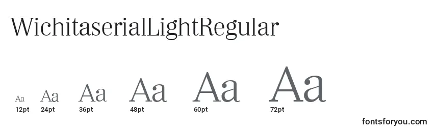 Размеры шрифта WichitaserialLightRegular