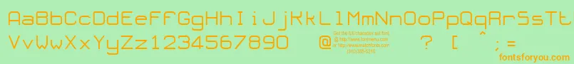 Olort Font – Orange Fonts on Green Background