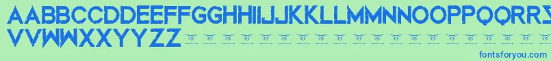 Weitere Informationen zur Mustafarreloaded-Schriftart Mustafarreloaded-Schriftart – Blaue Schriften auf grünem Hintergrund