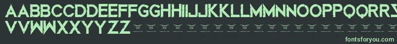 Mustafarreloaded-Schriftart – Grüne Schriften auf schwarzem Hintergrund