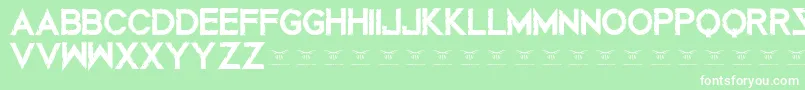 Mustafarreloaded Font – White Fonts on Green Background