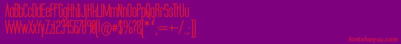 Labtsecb Font – Red Fonts on Purple Background