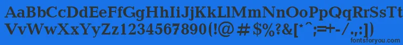 UkrainianbalticaBold Font – Black Fonts on Blue Background