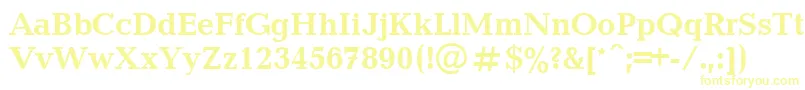 UkrainianbalticaBold Font – Yellow Fonts on White Background