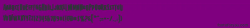 フォントFirepower – 紫の背景に黒い文字