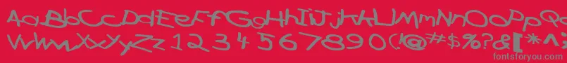 CrossfirefontRegularTtext Font – Gray Fonts on Red Background