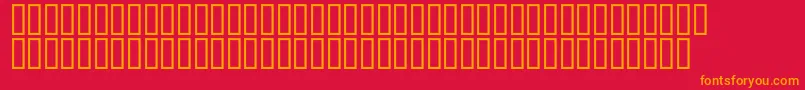 McsSky Font – Orange Fonts on Red Background