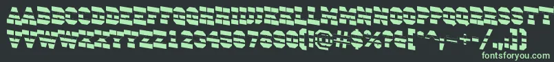 fuente ACampusstripdn – Fuentes Verdes Sobre Fondo Negro