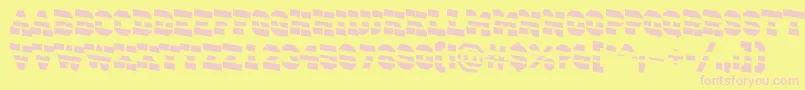 More about ACampusstripdn Font ACampusstripdn Font – Pink Fonts on Yellow Background