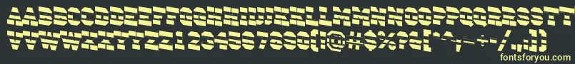 Fonte ACampusstripdn – fontes amarelas em um fundo preto