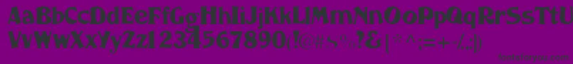 Nomadssk Font – Black Fonts on Purple Background