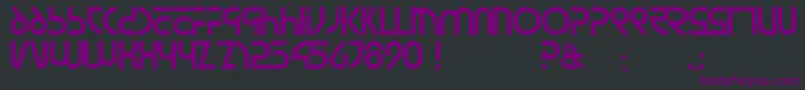 Newsiren Font – Purple Fonts on Black Background