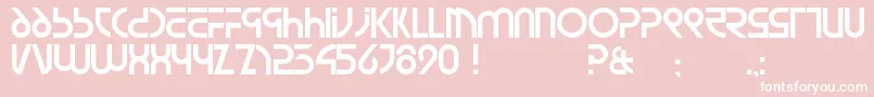 Newsiren Font – White Fonts on Pink Background