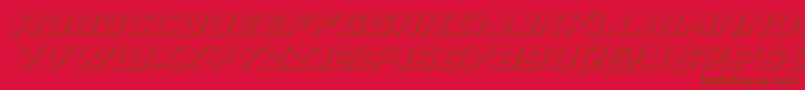 Falconpunch3D Font – Brown Fonts on Red Background