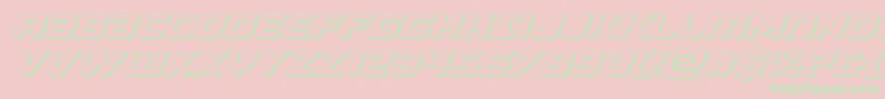 Falconpunch3D Font – Green Fonts on Pink Background