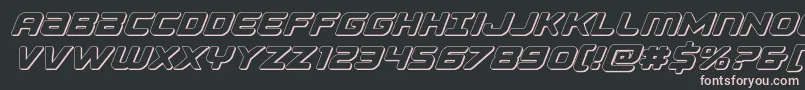 Falconpunch3D Font – Pink Fonts on Black Background