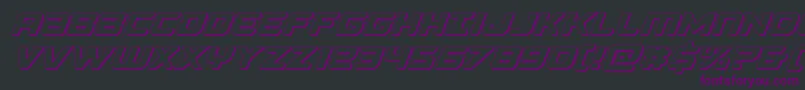 Falconpunch3D Font – Purple Fonts on Black Background