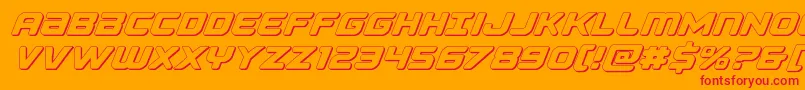 Falconpunch3D Font – Red Fonts on Orange Background