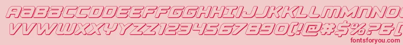Falconpunch3D Font – Red Fonts on Pink Background