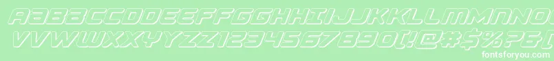 Falconpunch3D Font – White Fonts on Green Background