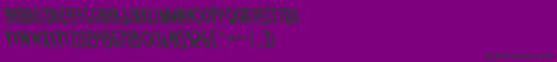 Шрифт Wolfsbane2left – чёрные шрифты на фиолетовом фоне