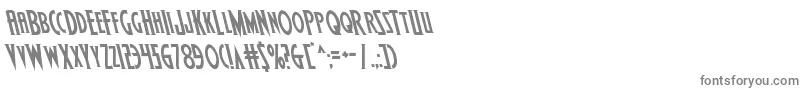 フォントWolfsbane2left – 白い背景に灰色の文字