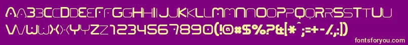 01Digitall Font – Yellow Fonts on Purple Background