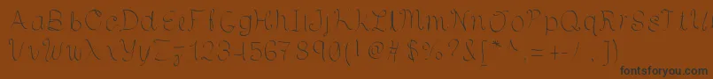 Hsfcuartomenguante Font – Black Fonts on Brown Background