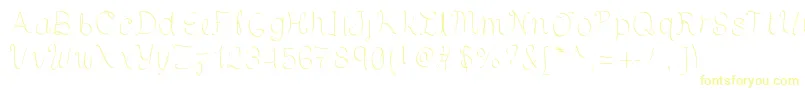 Шрифт Hsfcuartomenguante – жёлтые шрифты