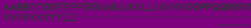 Abduco-Schriftart – Schwarze Schriften auf violettem Hintergrund