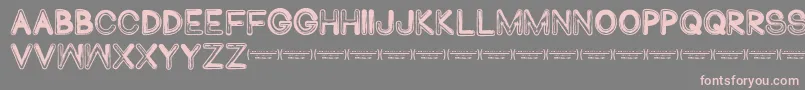 Abduco Font – Pink Fonts on Gray Background