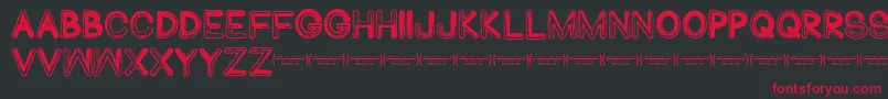 Abduco Font – Red Fonts on Black Background