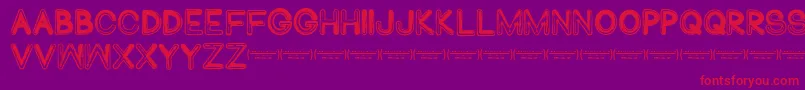 Abduco Font – Red Fonts on Purple Background