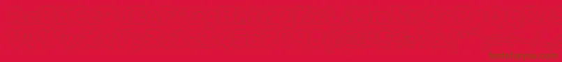 MckloudWhite Font – Brown Fonts on Red Background