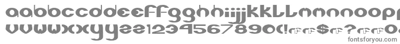 フォントStereophonic1 – 白い背景に灰色の文字