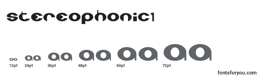 Stereophonic1 Font Sizes
