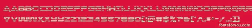 Quarkstormgrad Font – Green Fonts on Red Background