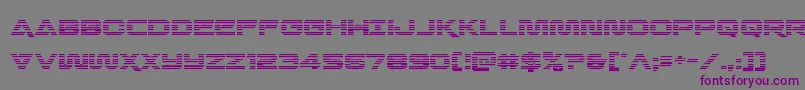 Шрифт Quarkstormgrad – фиолетовые шрифты на сером фоне