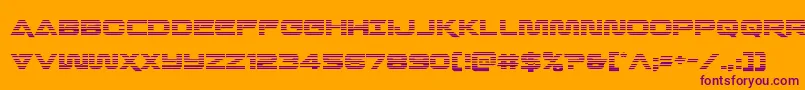 Шрифт Quarkstormgrad – фиолетовые шрифты на оранжевом фоне