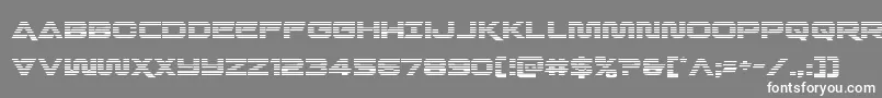 フォントQuarkstormgrad – 灰色の背景に白い文字