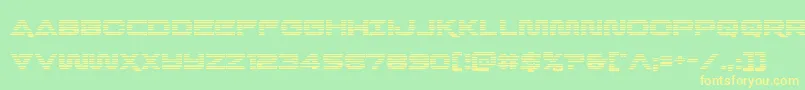 Quarkstormgrad Font – Yellow Fonts on Green Background