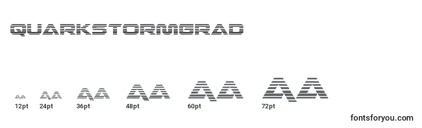 Quarkstormgrad Font Sizes